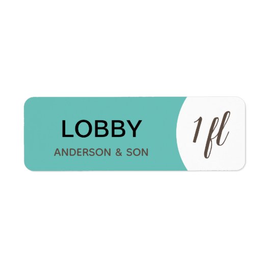 Étiquettes mobiles personnalisés - Lobby (Devant)