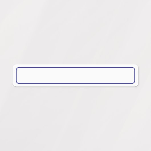 Étiquettes Modèle de bordure bleu et blanc simple (Design 1)