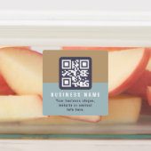 Étiquettes Modèle de code QR moderne éditable étanche (Apposé)