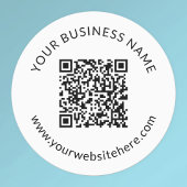 Étiquettes Modèle de code QR téléchargé avec texte modifiable