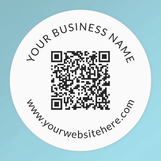 Étiquettes Modèle de code QR téléchargé avec texte modifiable