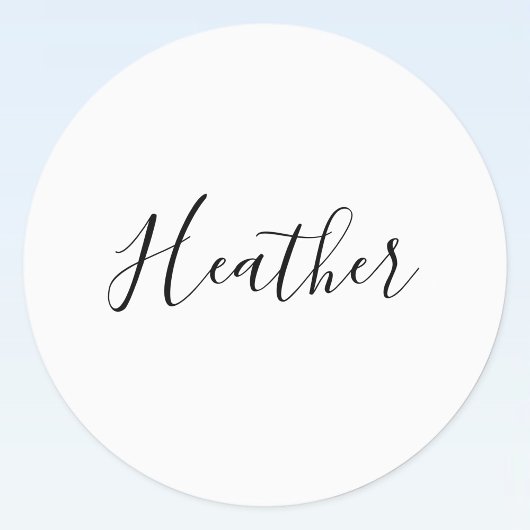 Étiquettes Modèle de texte moderne éditable de script | Noir