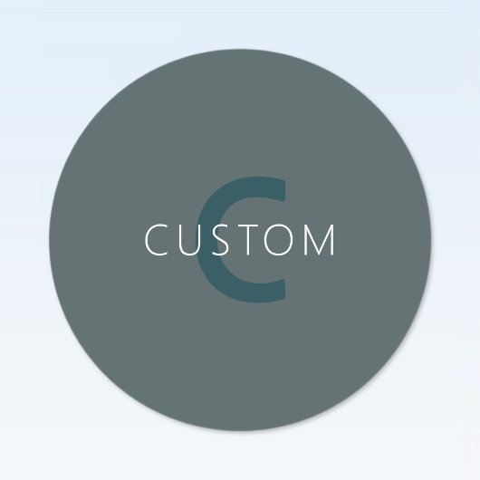 Étiquettes Modèle monographique élégant et personnalisable