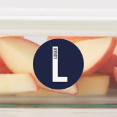 Étiquettes Modern Personalized Bold Monogram and Name Labels (Apposé)