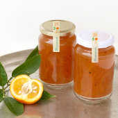 Étiquettes Moderne Rétro Orange Marmalade Tamper-Proof Seal L