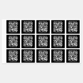 Étiquettes Modifiable instantanément QR Code & Business Name  (Feuille)