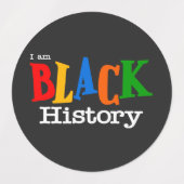 Étiquettes Mois de l'histoire des Noirs (Design 2)