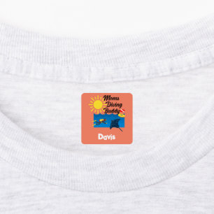 Étiquettes Moms Diving Buddy Design - Vêtements pour petits C
