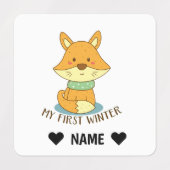 Étiquettes Mon premier hiver (Design 2)