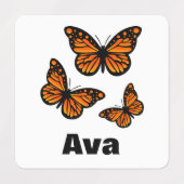 Étiquettes Monarch Papillon Design - Vêtements pour petits Ca (Design 1)