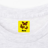 Étiquettes Monarch Papillon Design - Vêtements pour petits Ca (Apposé)