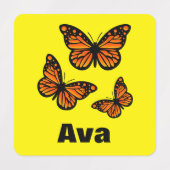 Étiquettes Monarch Papillon Design - Vêtements pour petits Ca (Design 1)