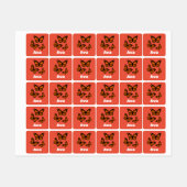 Étiquettes Monarch Papillon Design - Vêtements pour petits Ca (Feuille)