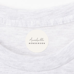 Étiquettes Monogram neutre   Minimalist stylish