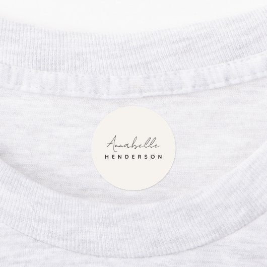 Étiquettes Monogram neutre | Minimalist stylish (Apposé)