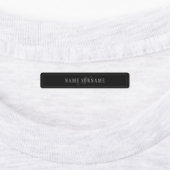 Étiquettes Monogramme de script élégant modifiable Noir Gris (Apposé)