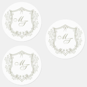 Étiquettes Monogramme mariage