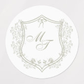 Étiquettes Monogramme mariage (Design 1)