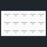 Étiquettes monogramme simple personnalisé ajouter votre nom m<br><div class="desc">conception</div>