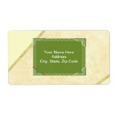 Étiquettes Monogrammes verts (Devant)