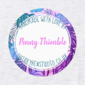 Étiquettes Monstera Tropical Jungle Palm motif (Design 2)