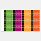 Étiquettes Monstres Mignons Enfants Nom (Feuille)