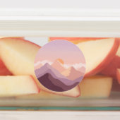 Étiquettes Montagnes Sunset (Apposé)