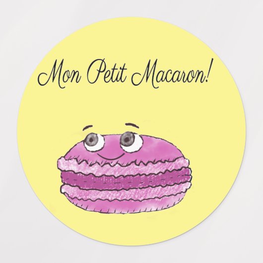 Étiquettes Moon Petit Macaron (Design 1)