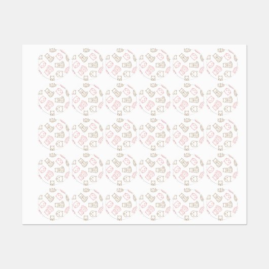 Étiquettes Motif (Feuille)