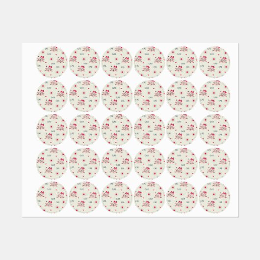 Étiquettes Motif (Feuille)