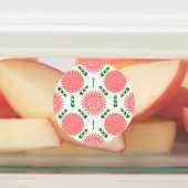Étiquettes motif à fleurs roses (Apposé)