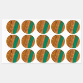 Étiquettes motif abstrait. (Feuille)