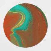 Étiquettes motif abstrait, (Design 1)
