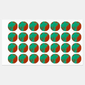 Étiquettes motif abstrait (Feuille)