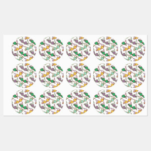 Étiquettes Motif Bra multicolore