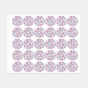 Étiquettes Motif de fleurs
