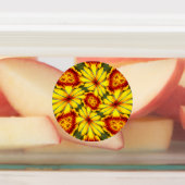 Étiquettes Motif de fleurs d'or (Apposé)