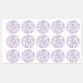 Étiquettes Motif de marbre violet (Feuille)