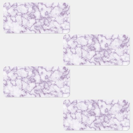 Étiquettes Motif de marbre violet (Groupe)