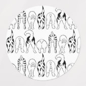 Étiquettes Motif des boutons de chien (Design 2)