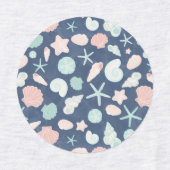 Étiquettes motif des coquillages (Design 1)