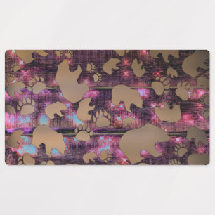 Étiquettes Motif d'ours