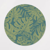 Étiquettes motif feuille (Design 2)