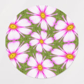Étiquettes Motif Fleurs Cosmos (Design 1)