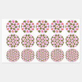 Étiquettes Motif Fleurs Cosmos (Feuille)
