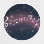 Étiquettes Motif musical (Design 1)