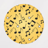Étiquettes Motif musical (Design 2)
