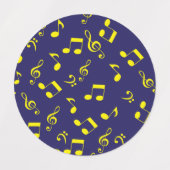 Étiquettes Motif musical (Design 1)