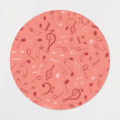 Étiquettes Motif musical (Design 2)