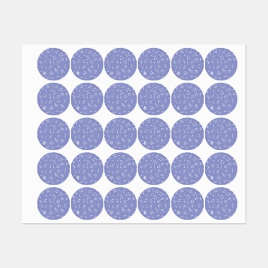 Étiquettes Motif musical (Feuille)